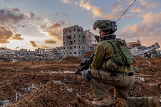 Soldado israelense na Faixa de Gaza