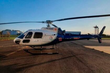 Serviço aeromédico do Paraná bate recorde histórico em 2023 com mais de 4 mil atendimentos