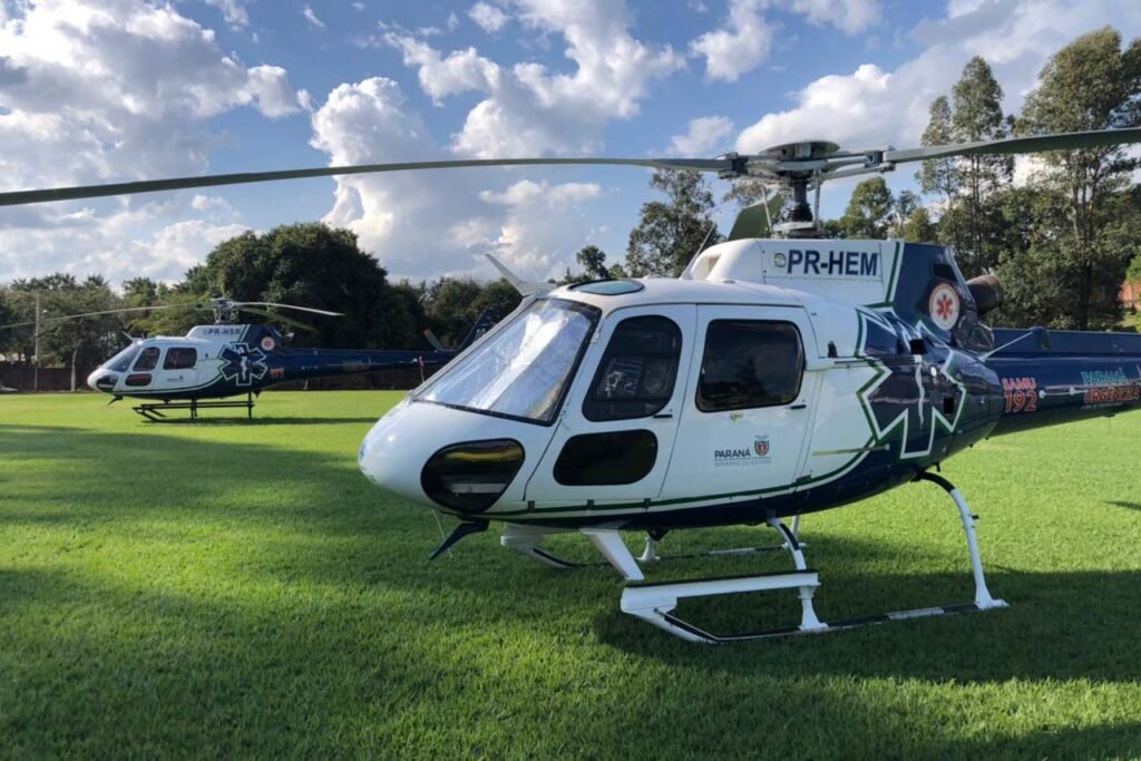 Serviço aeromédico do Paraná bate recorde histórico em 2023 com mais de 4 mil atendimentos