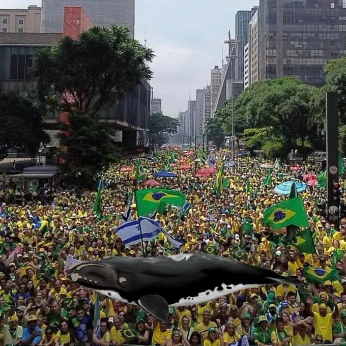 Momento histórico - Avenida Paulista lotada em apoio ao ex-presidente Jair Bolsonaro - 25-02-2024