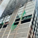 incêndio de grandes proporções no Paraguai