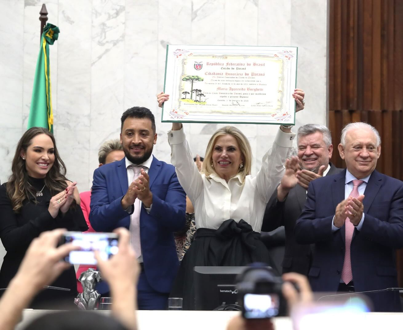 Cida Borghetti é cidadã honorária do Estado do Paraná