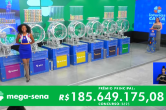 Mega-Sena: Confira os números do concurso 2695 sorteados neste sábado 02/03