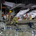 Corpo de Bombeiros atende acidente em supermercado de Pontal do Paraná; Houve um desabamento de uma laje