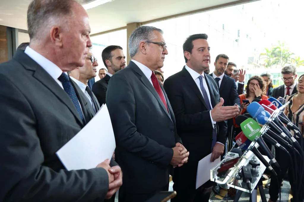 Em encontro do Cosud com Haddad, Ratinho Junior destaca saúde financeira do Paraná