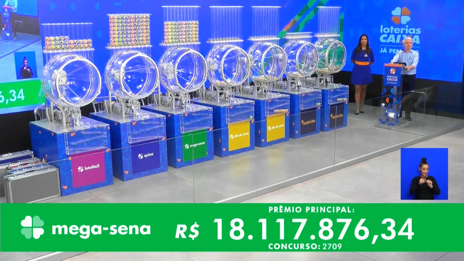 Meg-Sena concurso nº 2709