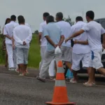 Saidinha de presos. Foto Antônio Cruz - Agência Brasil