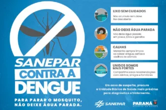 Combate à dengue: Sanepar realiza mutirão contra o mosquito Aedes aegypti em 30 cidades neste sábado