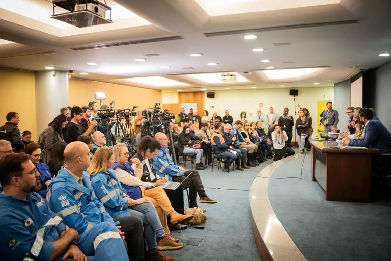 Coletiva de imprensa para anúncio dos novos investimentos para a manutenção e ampliação da assistência de saúde no RS