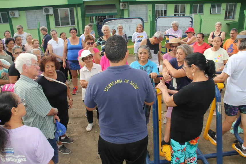 Secretaria de Saúde atende mais de 1,1 mil idosos em grupos de exercícios