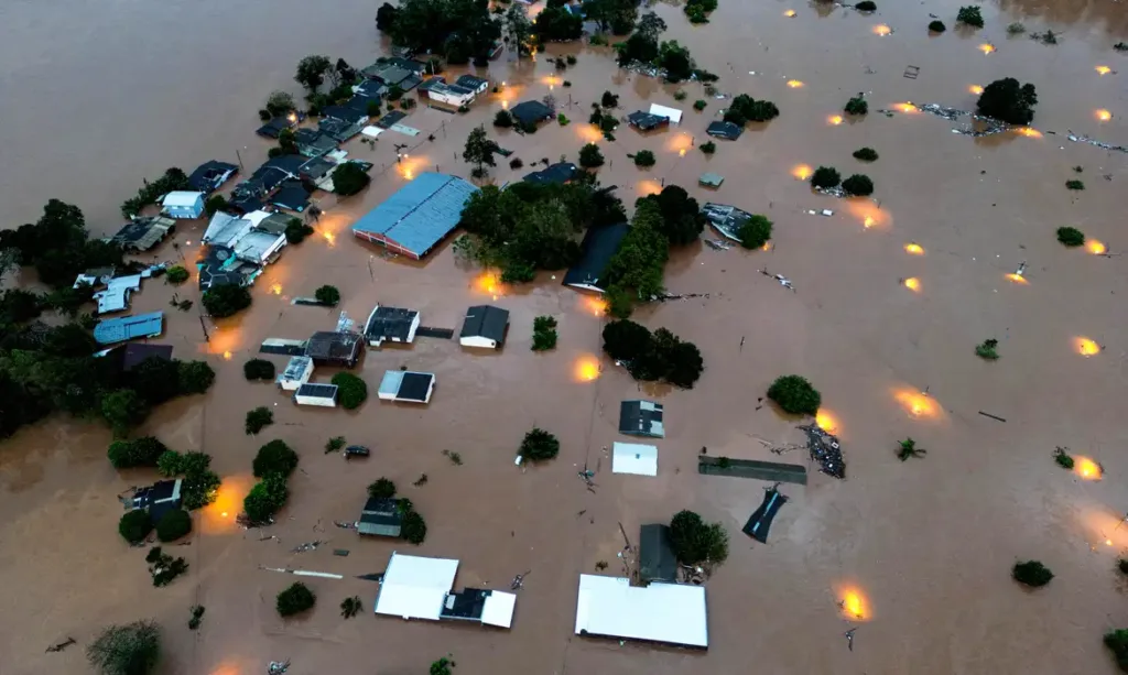 Barragem se rompe parcialmente no Rio Grande do Sul