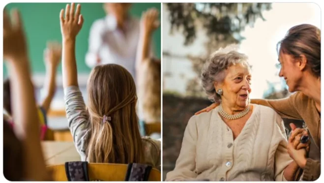 educador de base e cudador de idosos