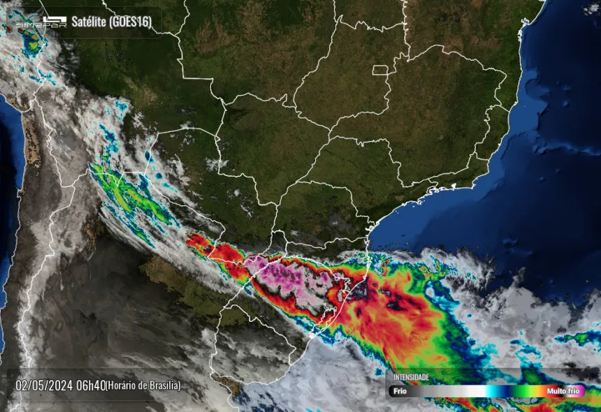 Radar Simepar, previsão do tempo