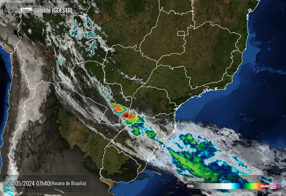 Radar Simepar, previsão do tempo