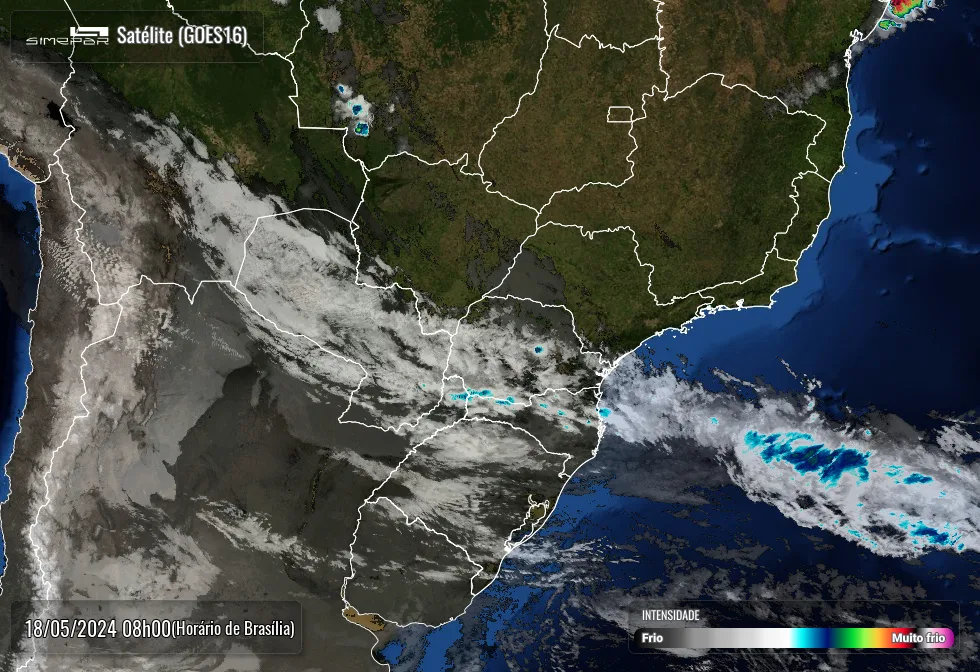 Radar Simepar, previsão do tempo