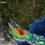 Radar Simepar, previsão do tempo no Paraná