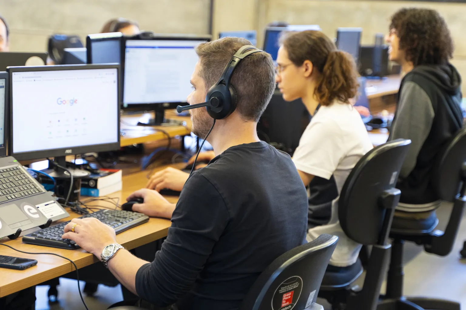 trabalhando no desktop