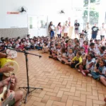 As escolas e Cmeis participaram do ′Make Music Day′, a maior celebração musical do mundo realizada anualmente em 120 países. (Crédito: Fábio Reina / PMM)