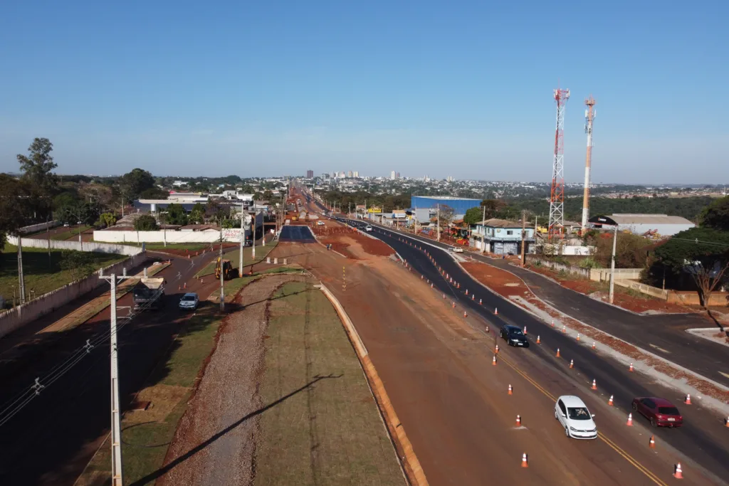 Obras de duplicação da rodovia de acesso a Campo Mourão ultrapassam 50%