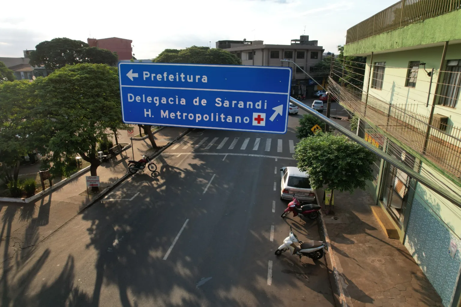 Sarandi inicia sinalização viária vertical e horizontal