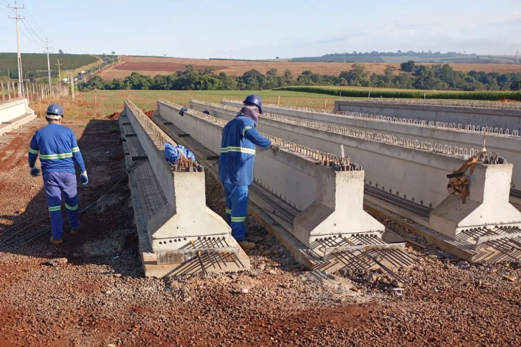 Obras de viadutos em Mandaguari