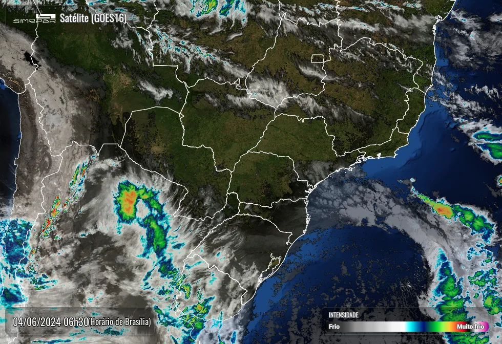 Radar Simepar, previsão do tempo