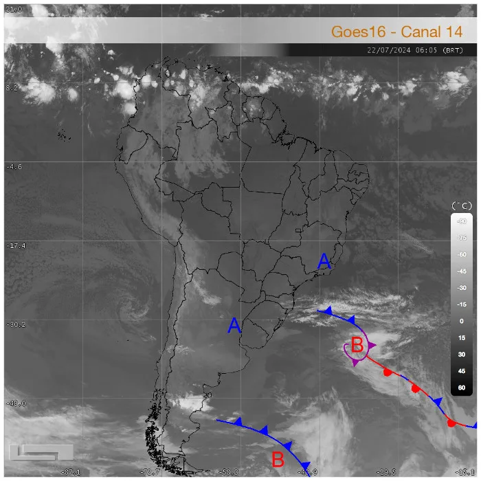 Radar Simepar, previsão do tempo para o Paraná