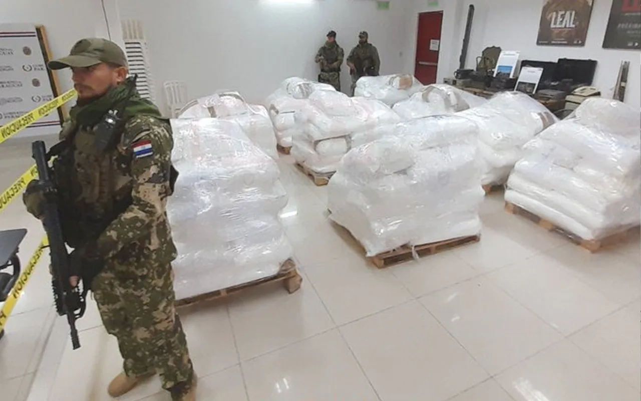 Paraguaios apreendem maior quantidade de cocaína da história do país