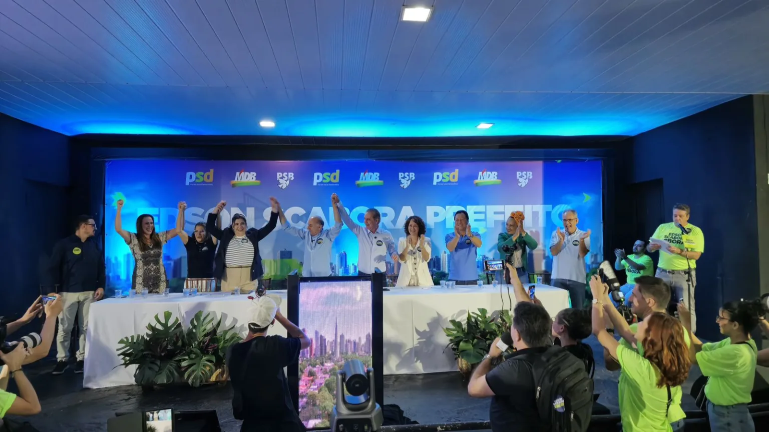 Convenção do PSD confirma Ana Nerry (MDB) como vice-prefeita de Edson Scabora em Maringá