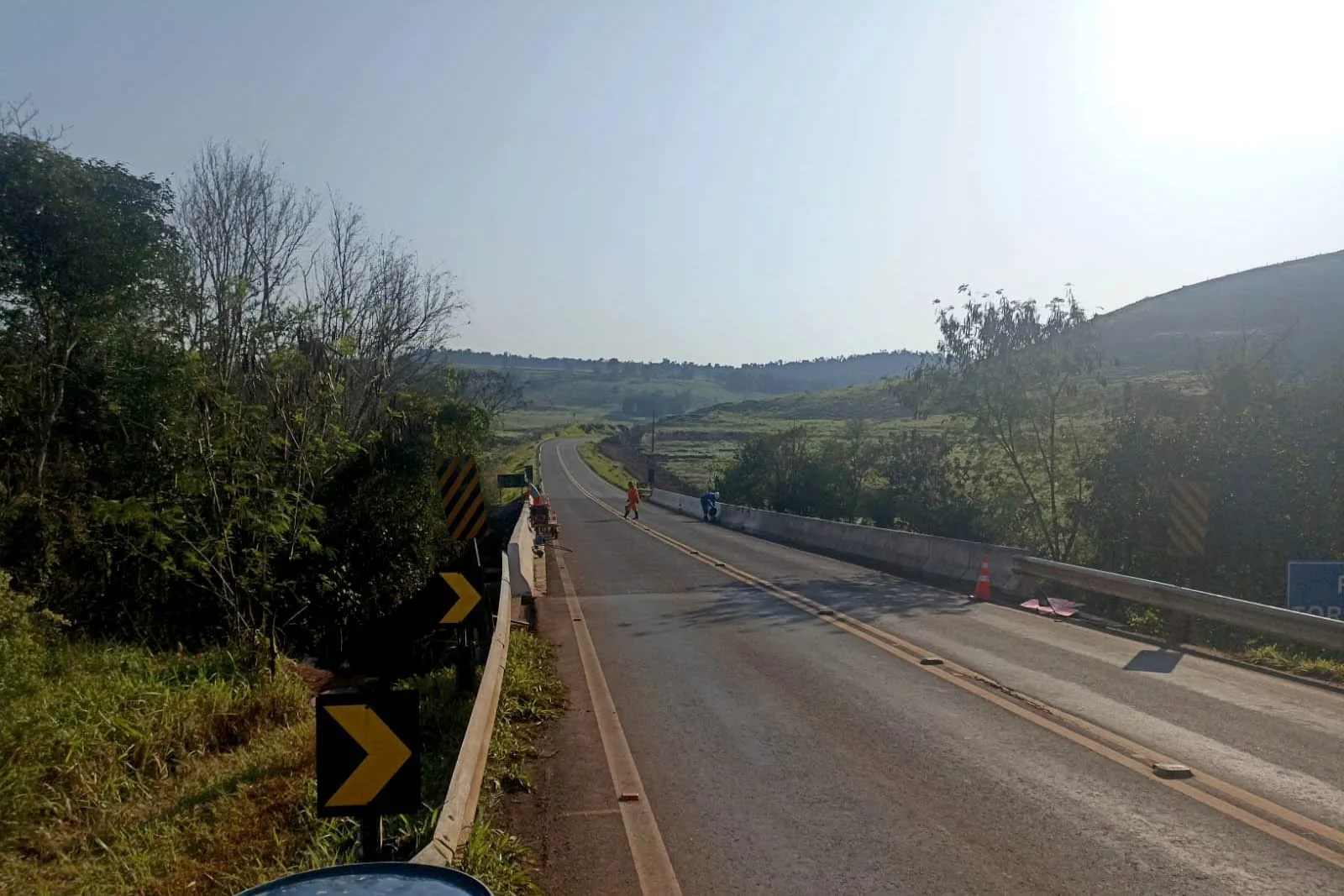 Ponte entre Boa Vista da Aparecida e Três Barras do Paraná recebe melhoria