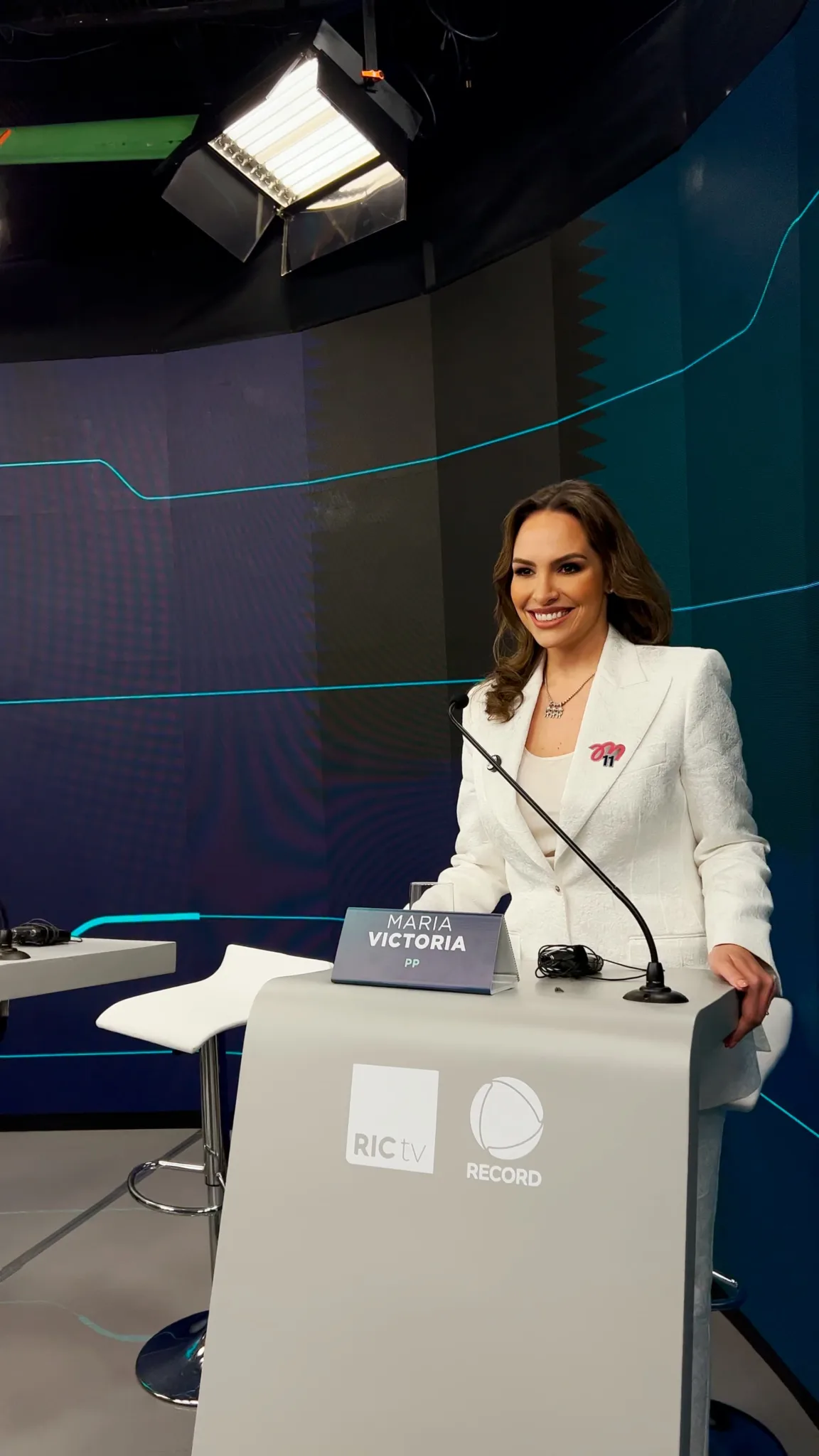 “O diferencial da minha candidatura são as propostas”, afirmou Maria Victoria (PP) no debate da RICtv