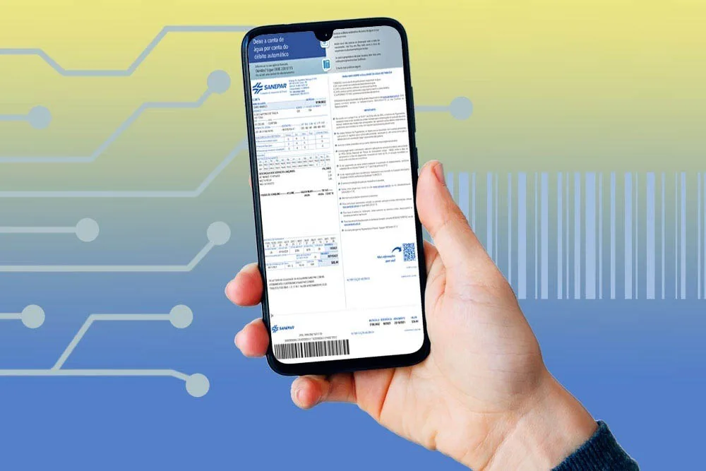 Fatura digital da Sanepar