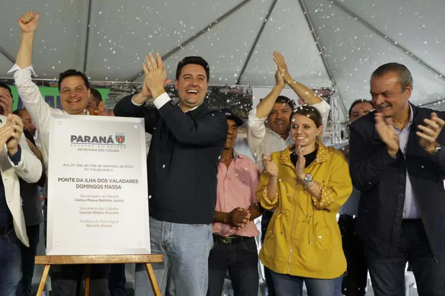 Ratinho Junior inaugura ponte que liga Ilha dos Valadares ao centro de Paranaguá 8 Ratinho Junior inaugura ponte que liga Ilha dos Valadares ao centro de Paranaguá