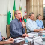 Reunião aconteceu nesta terça-feira, 22, na Prefeitura de Maringá (Crédito: Rafael Macri / PMM)