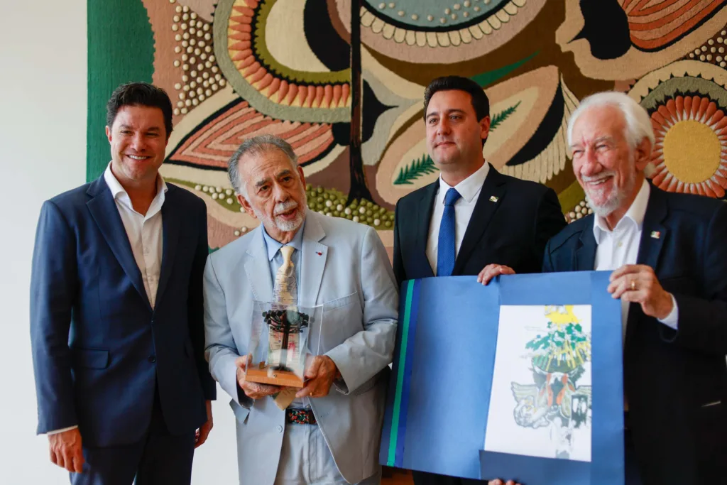 Com filme inspirado em Curitiba, Francis Ford Coppola é homenageado pelo Paraná