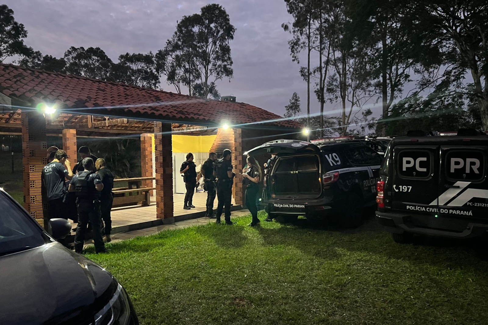 PCPR prende seis pessoas durante operação contra o tráfico de drogas no noroeste do estado Foto: PCPR