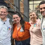 Prefeito eleito Silvio Barros, sua neta, Bianca, a vice-prefeita eleita Sandra Jacovós e Luiz Neto