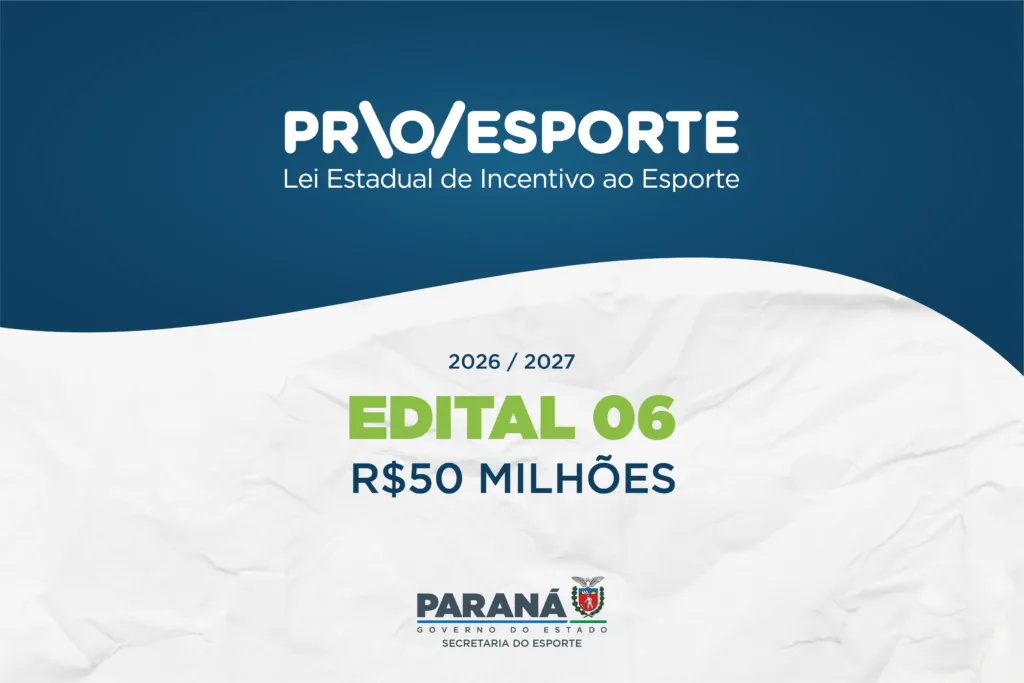 Estado publica novo edital do Proesporte que destina R$ 50 milhões para projetos na área Foto: SEES-PR