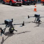 Corpo de Bombeiros terá drones com câmera termal e alto-falante em ação no Litoral