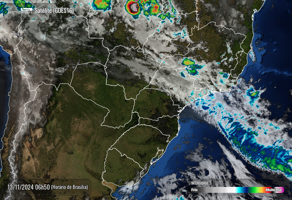 Radar Simepar, previsão do tempo