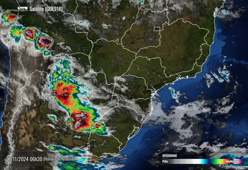 Previsão do tempo Simepar