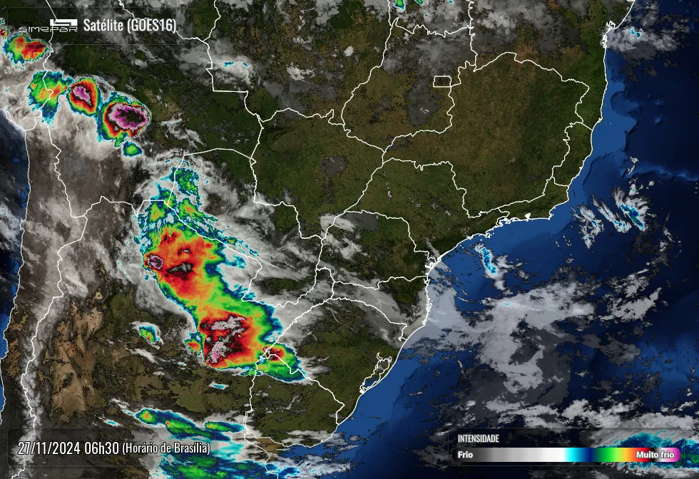 Previsão do tempo Simepar