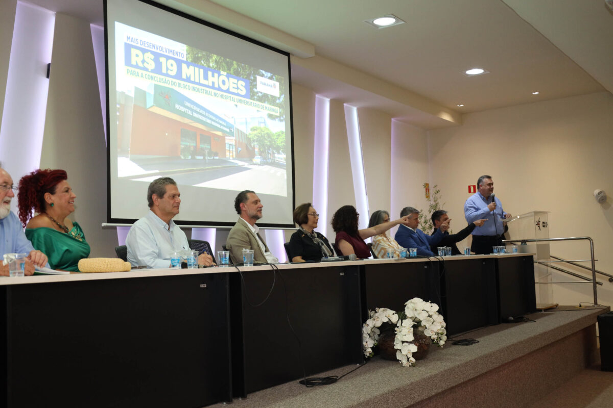 Com R$ 19 milhões do Estado, obras do Bloco Industrial do HU de Maringá serão concluídas 18 Com R$ 19 milhões do Estado, obras do Bloco Industrial do HU de Maringá serão concluídas