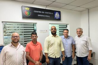 Equipe liderada pelo secretário de Segurança Pública e Mobilidade Urbana, Delegado Luiz Alves, em São Caetano do Sul (Crédito: Luiz Alves)