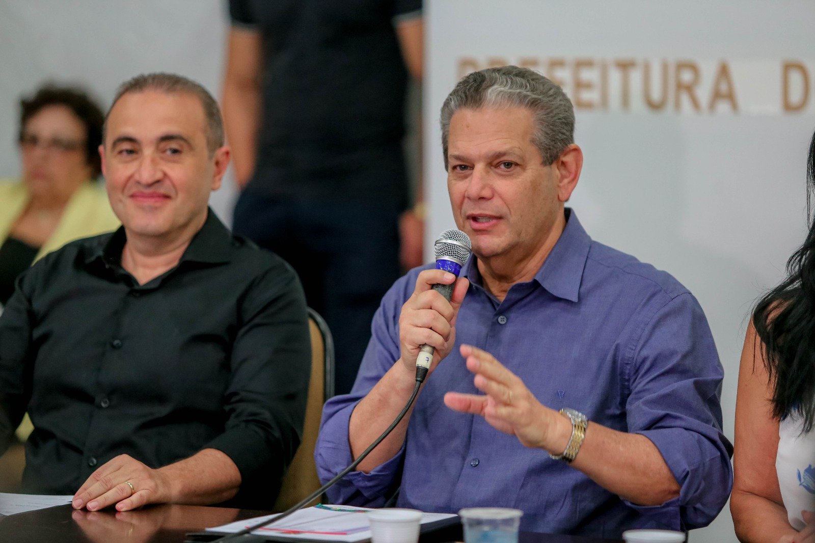 O prefeito Silvio Barros destacou a importância do trabalho conjunto entre o município e a sociedade civil organizada (Crédito: Rafael Macri/ PMM)