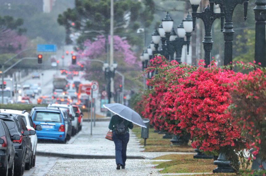 Frio e Chuva em Curitiba