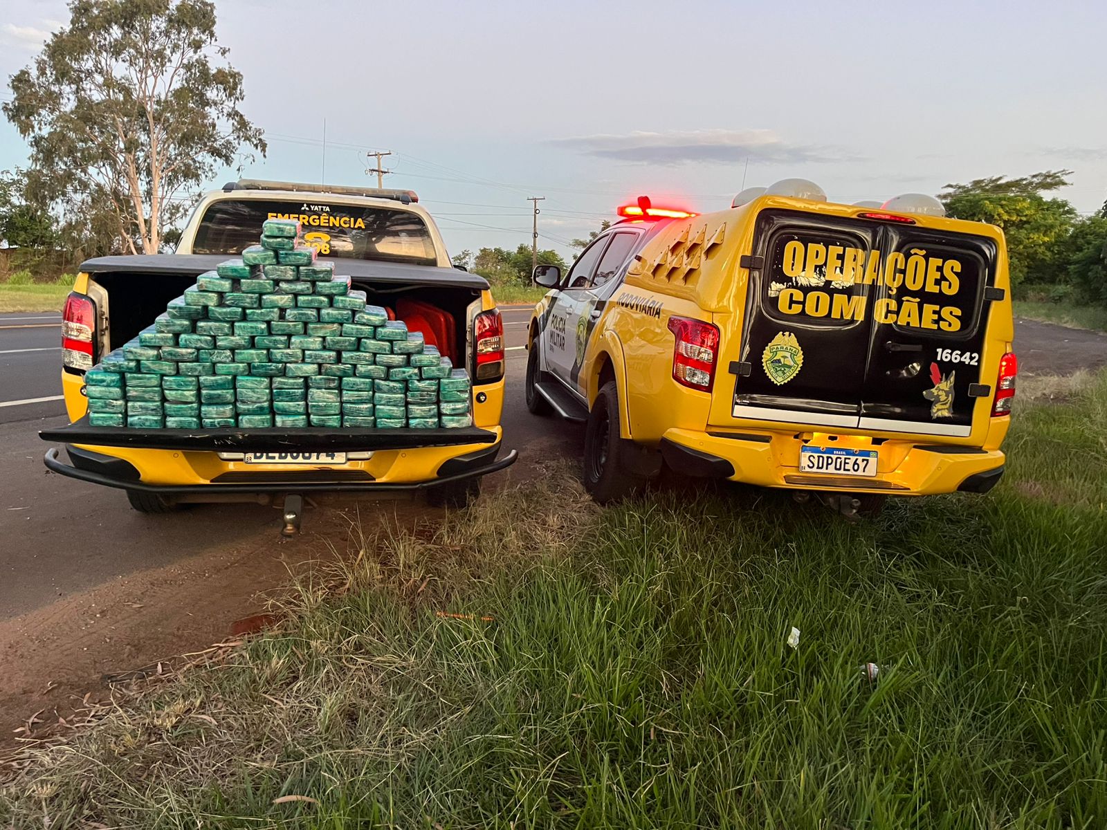 PMPR e Polícia Federal apreendem 104 quilos de pasta base de cocaína em Cruzeiro do Oeste