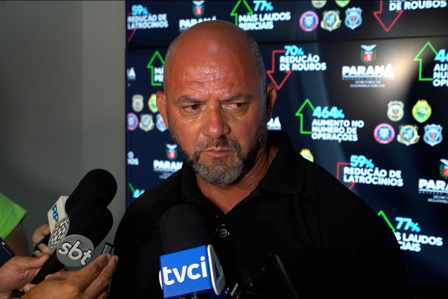 Secretário da Segurança Pública, Hudson Leôncio Teixeira.