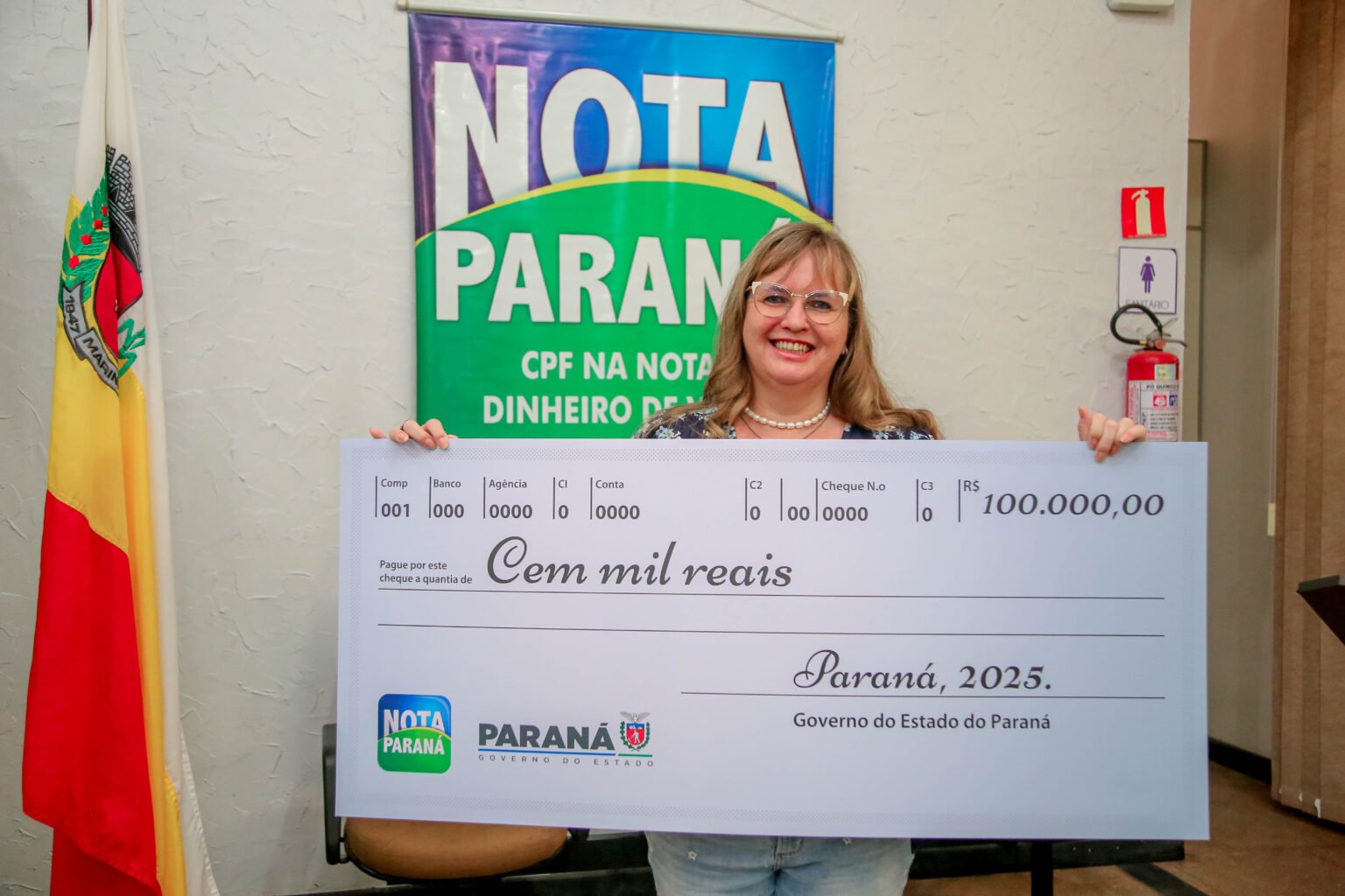 Maringaense recebe prêmio do Nota Paraná