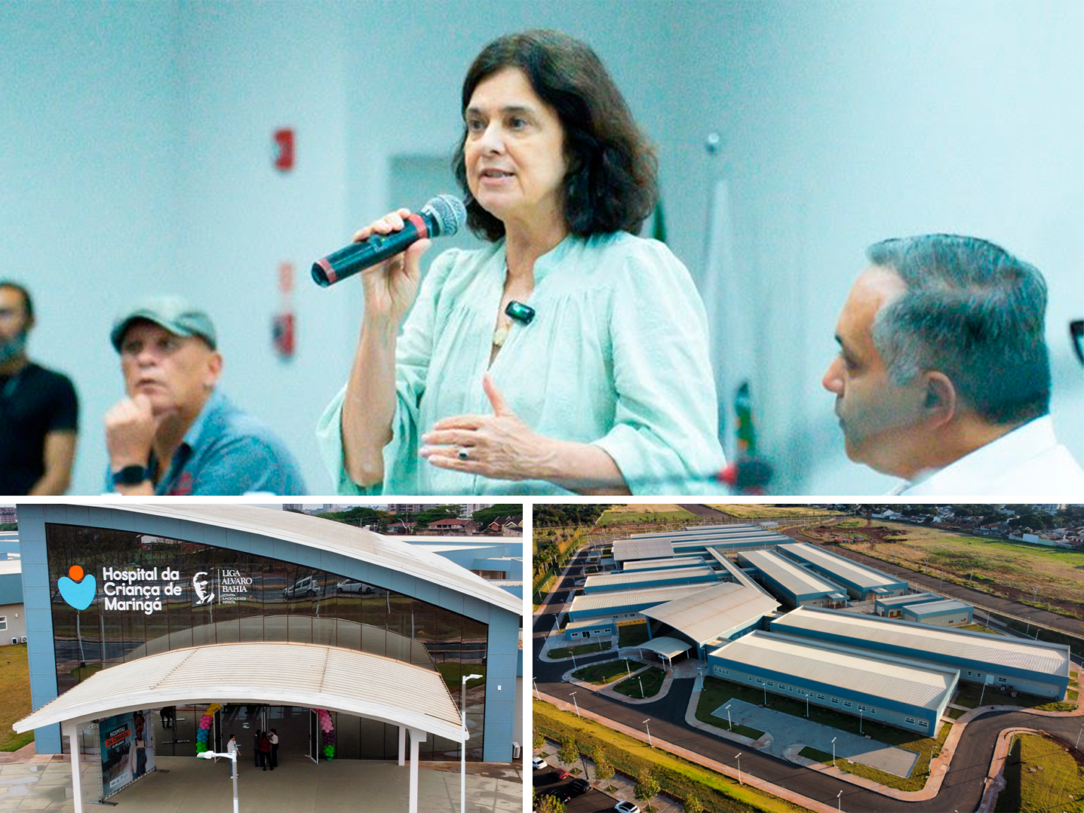 Ministra da Saúde, Nísia Trindade e Hospital da Criança de Maringá